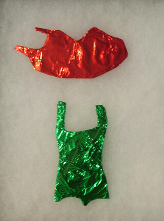 Alice's Bathing Suits Covered With Candy Wrappers