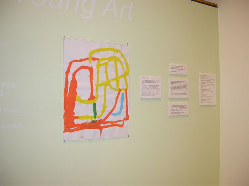 Very Young Art Exhibition Installation - Entrance Wall - Left